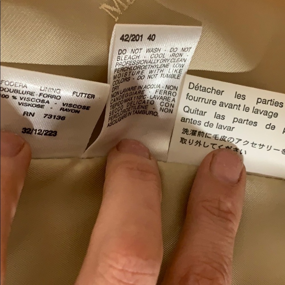 Max Mara wool & cashmere Full length tan coat - Picture 12 of 12